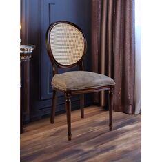 Stewehome Madalyon καρέκλα τραπεζαρίας καρυδί με πλάτη rattan 58x50x99 cm 291556 |  Καρέκλες στο espiti
