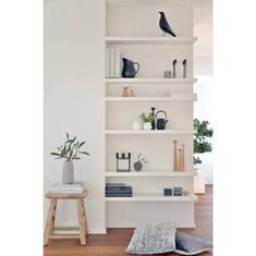 Stewehome Σετ 6 τεμαχίων επιτοίχιων ραφιών Λευκό 60x15x15 cm 805809 |  Ραφιέρες τοίχου στο espiti