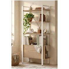 Stewehome Μεταλλική βιβλιοθήκη με 5 ράφια 170 cm Καφέ 40x85x170 cm 313165 |  Βιβλιοθήκες στο espiti