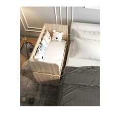 Stewehome Ξύλινη κούνια μωρού χωρίς συρτάρια με λειτουργία κίνησης (92) 112x55x92 cm 243157 |  Παιδικά έπιπλα στο espiti