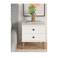 Stewehome Σκανδιναβικό κομοδίνο με συρτάρια (38 cm) 45x38x51 cm 652315 |  Κομοδίνα στο espiti
