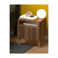 Stewehome Σετ 2 σκανδιναβικών κομοδίνων με πόρτα (30 cm) 40x30x48 cm 938006 |  Κομοδίνα στο espiti