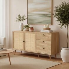 Μπουφές Oslo pakoworld sonoma 150x39x79εκ |  Μπουφέδες στο espiti