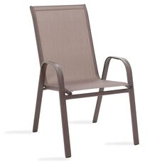 Πολυθρόνα Calan pakoworld μέταλλο σκούρo καφέ-textilene καφέ 54x74x91εκ |  Πολυθρόνες κήπου στο espiti