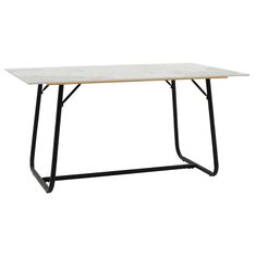 Τραπέζι Revello pakoworld sintered stone λευκό μαρμάρου-μαύρο 150x90x75εκ |  Τραπέζια στο espiti