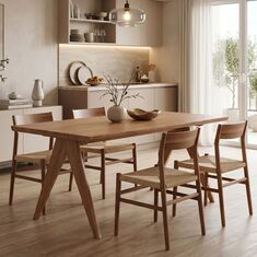 Τραπέζι Winslow pakoworld ξύλο rubberwood ανοικτό καρυδί 160x85x75εκ |  Τραπέζια στο espiti
