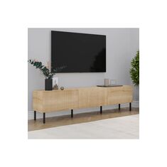 Stewehome Έπιπλο τηλεόρασης με μεταλλικά πόδια 180x31x45 cm 456754 |  Έπιπλα τηλεόρασης στο espiti