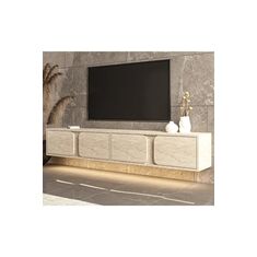 Stewehome Έπιπλο τηλεόρασης με φωτισμό LED για τοίχο 180x30x30 cm 600850 |  Έπιπλα τηλεόρασης στο espiti