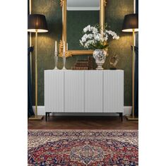 Stewehome Κονσόλα έπιπλο τηλεόρασης πολύχρηστο ντουλάπι γωνιά καφέ με ράφι και πόρτα 120x32x75 cm 621861 |  Βιτρίνες - Έπιπλα εισόδου στο espiti