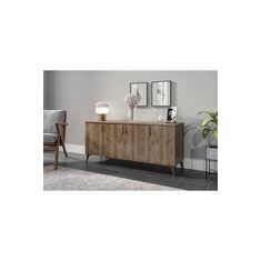 Stewehome Πολυλειτουργικό ντουλάπι κονσόλα από MDF 18mm Καρυδιά 140x40x65 cm 551652 |  Βιτρίνες - Έπιπλα εισόδου στο espiti