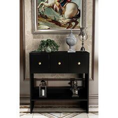 Stewehome Κονσόλα με ντουλάπι μοντέρνου στιλ 87x92x92 cm 122834 |  Βιτρίνες - Έπιπλα εισόδου στο espiti