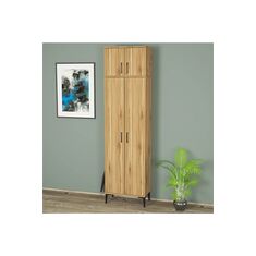 Stewehome Ντουλάπα vestiyer παπουτσοθήκη (60 cm) 60x225x225 cm 826222 |  Καλόγεροι -Κρεμάστρες στο espiti