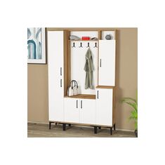 Stewehome Μοντέρνα ντουλάπα παπουτσοθήκη (120 cm) 120x185x185 cm 650277 |  Καλόγεροι -Κρεμάστρες στο espiti