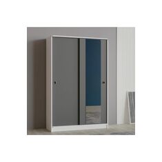 Stewehome Ντουλάπα παπουτσοθήκη από Συνθετικό ξύλο με καθρέφτη κλασικού και μοντέρνου στυλ Λευκό 120x43x185 cm 902778 |  Καλόγεροι -Κρεμάστρες στο espiti