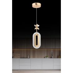 Stewehome μονό φωτιστικό οροφής με led από μέταλλο για σαλόνι 35x35x71 cm 888740 |  Οροφής στο espiti