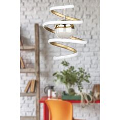 Stewehome Φωτιστικό οροφής με LED από αλουμίνιο σε λευκό χρώμα με εφέ παλαίωσης 75x25 cm 217478 |  Οροφής στο espiti