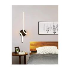 Stewehome Φωτιστικό τοίχου με LED από αλουμίνιο Μαύρο 625886 |  Απλίκες στο espiti