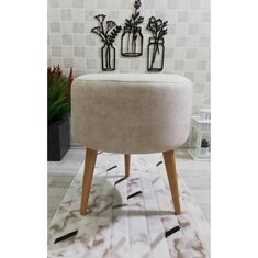 Stewehome ψηλόποδο διακοσμητικό πουφ 38x34x1.25 cm 137313 |  Πουφ στο espiti