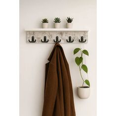 Stewehome Κρεμάστρα τοίχου παλτό από mdf 70x18x18 cm 924304 |  Καλόγεροι -Κρεμάστρες στο espiti