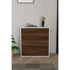 Stewehome Ντουλάπι παπουτσιών με 2 πόρτες και συρόμενο ράφι 74x24x75 cm 518136 |  Παπουτσοθήκες στο espiti