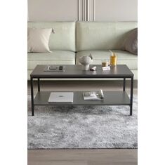 Stewehome Μεταλλικό διακοσμητικό τραπεζάκι σαλονιού με ράφια και πόδια μοντέρνου στιλ (Διάσταση: | Χώρα προέλευσης: TR cm) 100x55x42 cm 103685 |  Τραπεζάκια σαλονιού στο espiti