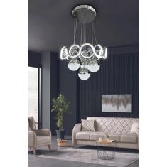 Stewehome Σετ 4 τεμαχίων μοντέρνου φωτιστικού οροφής LED για σαλόνι 30x60x51 cm 155301 |  Οροφής στο espiti