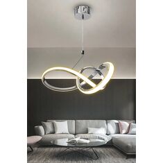 Stewehome μοντέρνο φωτιστικό οροφής με led και 3 χρώματα χρώμιο για διάδρομο 497099 |  Οροφής στο espiti