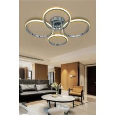 Stewehome Στρογγυλό μοντέρνο πλαφονιέ με LED φωτισμό Πολύχρωμο 60x40x10 cm 628569 |  Οροφής στο espiti