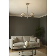 Stewehome μοντέρνο φωτιστικό σαλονιού με καπνιστό γυαλί και μεταλλική επιφάνεια (Yukseklik: 35 50 cm | Χώρα προέλευσης: TR) 291660 |  Οροφής στο espiti
