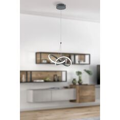 Stewehome μοντέρνο ανάρτητο φωτιστικό led για σαλόνι κουζίνα δωμάτιο διάδρομο από αλουμίνιο 24x90x81 cm 696472 |  Οροφής στο espiti