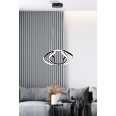 Stewehome Φωτιστικό οροφής με λευκό led για σαλόνι κουζίνα δωμάτιο είσοδο και χολ με φινίρισμα παλαίωσης 35x74x81 cm 463295 |  Οροφής στο espiti
