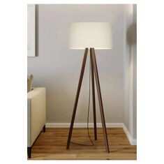 Stewehome Φωτιστικό δαπέδου από mdf στρογγυλό Μπεζ 257751 |  Δαπέδου στο espiti