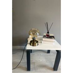 Stewehome διακοσμητικό φωτιστικό τραπεζιού πυραμίδα από γυαλί μέλι 66664862 |  Επιτραπέζια στο espiti