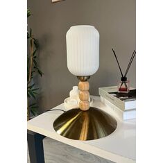 Stewehome διακοσμητική επιτραπέζια λάμπα από γυαλί για κομοδίνο υπνοδωματίου 89184054 |  Επιτραπέζια στο espiti
