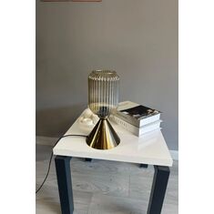 Stewehome διακοσμητικός φωτισμός επιτραπέζιος από γυαλί χρώμα μέλι για υπνοδωμάτιο 9852108 |  Επιτραπέζια στο espiti