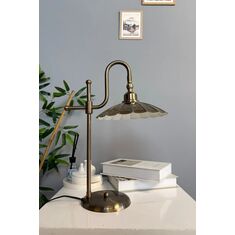 Stewehome διακοσμητική επιτραπέζια λάμπα με διπλή καμπύλη βάση από μέταλλο 84968888 |  Επιτραπέζια στο espiti