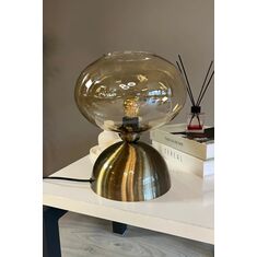 Stewehome Διακοσμητική επιτραπέζια λάμπα από γυαλί με κεφαλή λάμπας για κομοδίνο υπνοδωματίου 70414942 |  Επιτραπέζια στο espiti