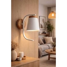 Stewehome μοντέρνο απλίκα με ξύλινη λεπτομέρεια 31782734 |  Απλίκες στο espiti