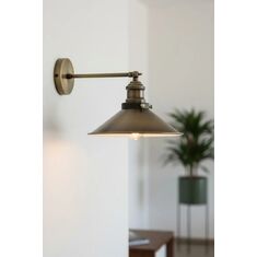 Stewehome Διακοσμητικός ρουστίκ τοίχου απλίκα με αρθρωτό βραχίονα για εσωτερικούς χώρους σαλονιού και κουζίνας Λευκό 91094213 |  Απλίκες στο espiti