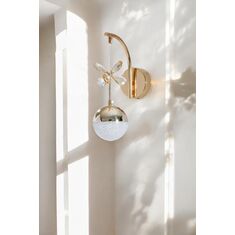 Stewehome Μοντέρνο διακοσμητικό φωτιστικό τοίχου led από αλουμίνιο Χρυσό 49532855 |  Απλίκες στο espiti