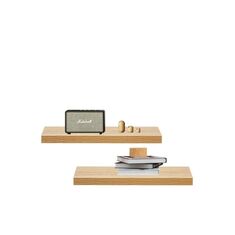 Stewehome Σετ 2 τεμαχίων κρυφών ραφιών τοίχου Καφέ 50x12x12 cm 559138 |  Ραφιέρες τοίχου στο espiti
