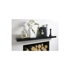 Stewehome Ράφι τοίχου από με κρυφή στήριξη 50 cm Μαύρο 50x12x12 cm 722843 |  Ραφιέρες τοίχου στο espiti