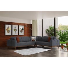 Stewehome Σετ γωνιακού καναπέ για σαλόνι 63159759 |  Καναπέδες γωνιακοί στο espiti