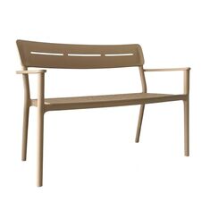 Παγκάκι διθέσιο Cadrin pakoworld cappuccino PP 117x60x83εκ |  Παγκάκια κήπου στο espiti