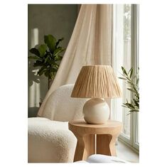 Stewehome Φυσικό μπεζ επιτραπέζιο φωτιστικό 24x24x26 cm 76073148 |  Επιτραπέζια στο espiti
