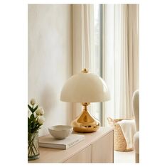 Stewehome Πορτατίφ μεταλλικό με κρεμ καπέλο 24x24x26 cm 19038807 |  Επιτραπέζια στο espiti