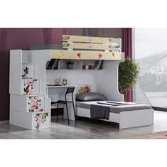 Stewehome Κουκέτα κρεβάτι γραφείο ράφι 90374109 |  Παιδικά έπιπλα στο espiti