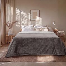 Beauty Home Κουβέρτα υπέρδιπλη διπλής όψεως Art 11601 Jacquard fleece 700gsm Fiesta Plus 220x240 Ανθρακί,Γκρι       |  Κουβέρτες Βελουτέ Υπέρδιπλες στο espiti