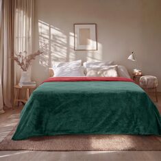 Beauty Home Κουβέρτα υπέρδιπλη διπλής όψεως Art 11601 Jacquard fleece 700gsm Fiesta Plus 220x240 Πράσινο,Κόκκινο       |  Κουβέρτες Βελουτέ Υπέρδιπλες στο espiti