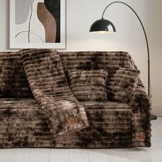 Beauty Home Μαξιλαροθήκη διακοσμητική Fur Tie Dye Art 8680 42x42 Καφέ       |  Μαξιλάρια διακοσμητικά στο espiti